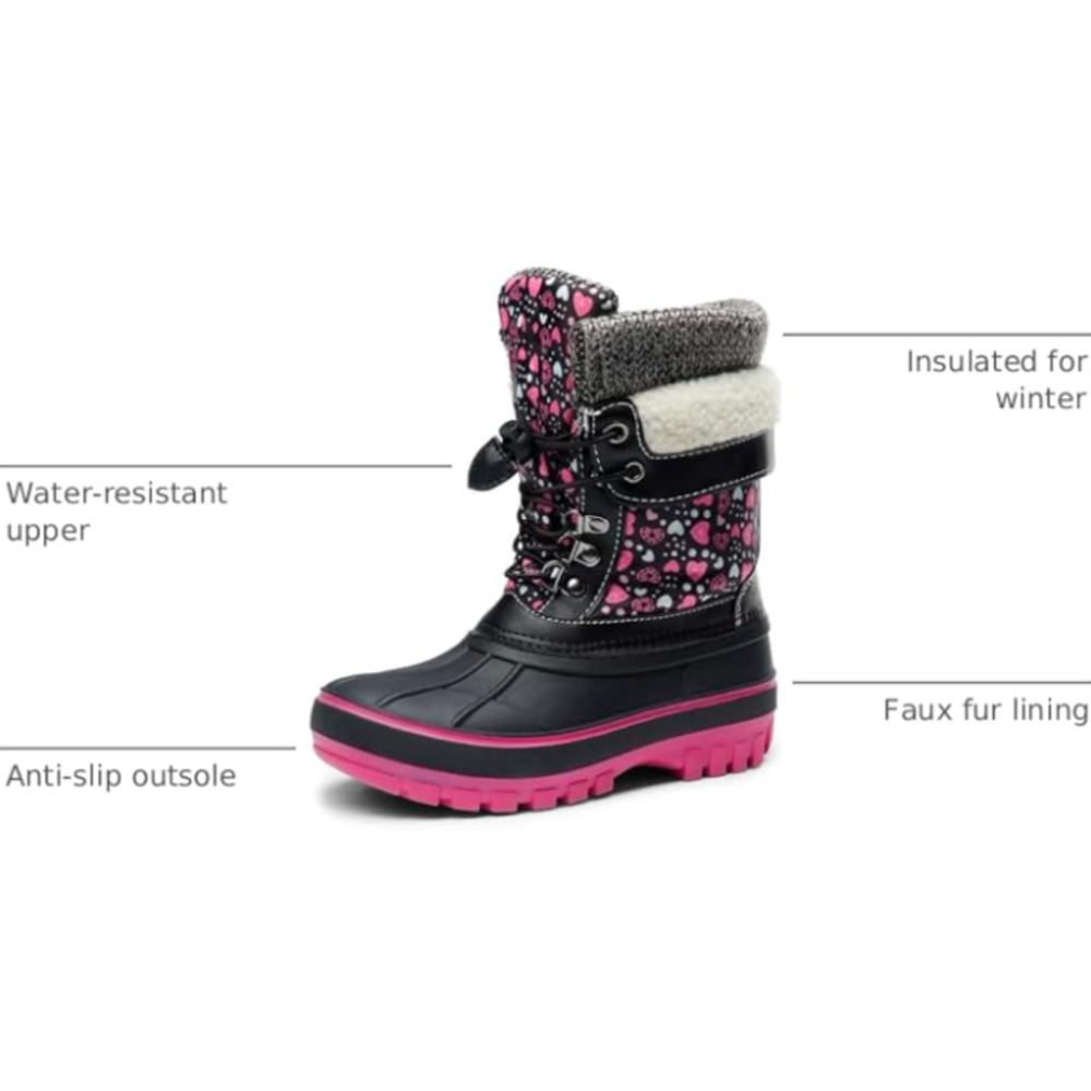 DREAM PAIRS Big Kids Girls / Womens Snow Boots Size 5 fits 4 1/2 - Picture 4 of 6